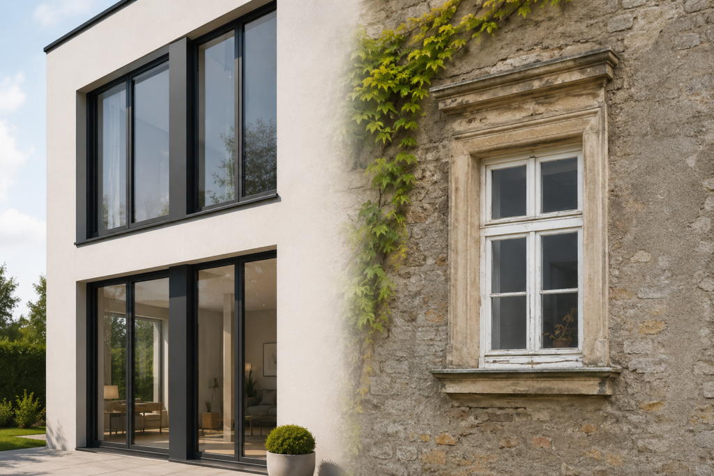 Fenster Neubau vs Altbau