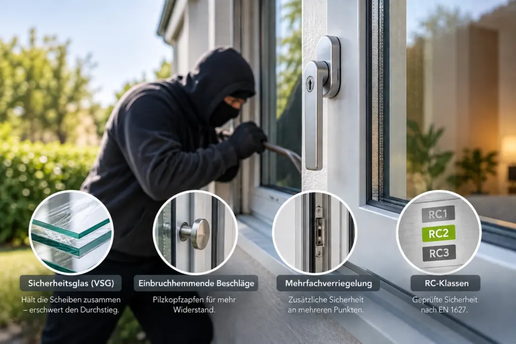 Einbruchschutz für Fenster